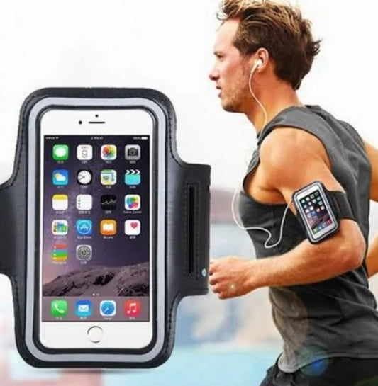Braçadeira Porta Celular para Treino e Esporte – Academia, Suporte Universal para Corrida e Ciclismo (4,7 a 5,5 polegadas)
