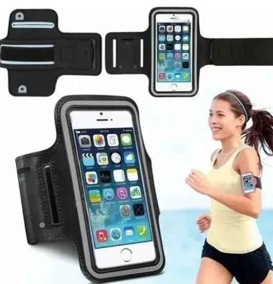 Braçadeira Porta Celular para Treino e Esporte – Academia, Suporte Universal para Corrida e Ciclismo (4,7 a 5,5 polegadas)