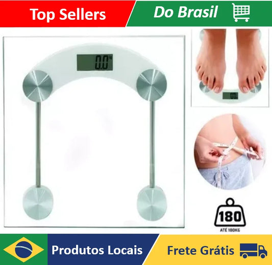 Balança Digital Corporal Quadrada até 180 kg – Neverdie Store