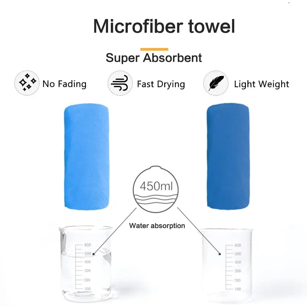 Toalha Esportiva de Microfibra com Resfriamento Instantâneo