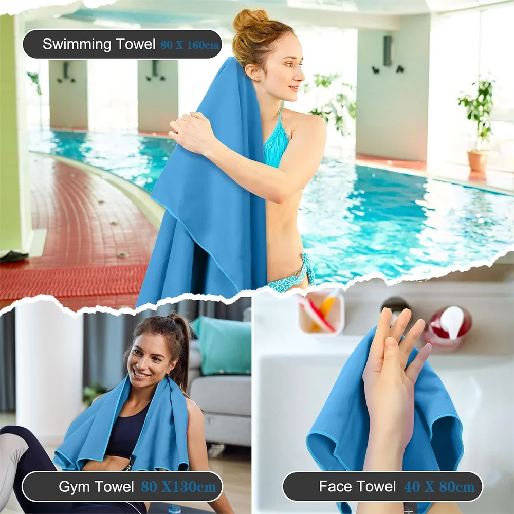 Toalha Esportiva de Microfibra com Resfriamento Instantâneo