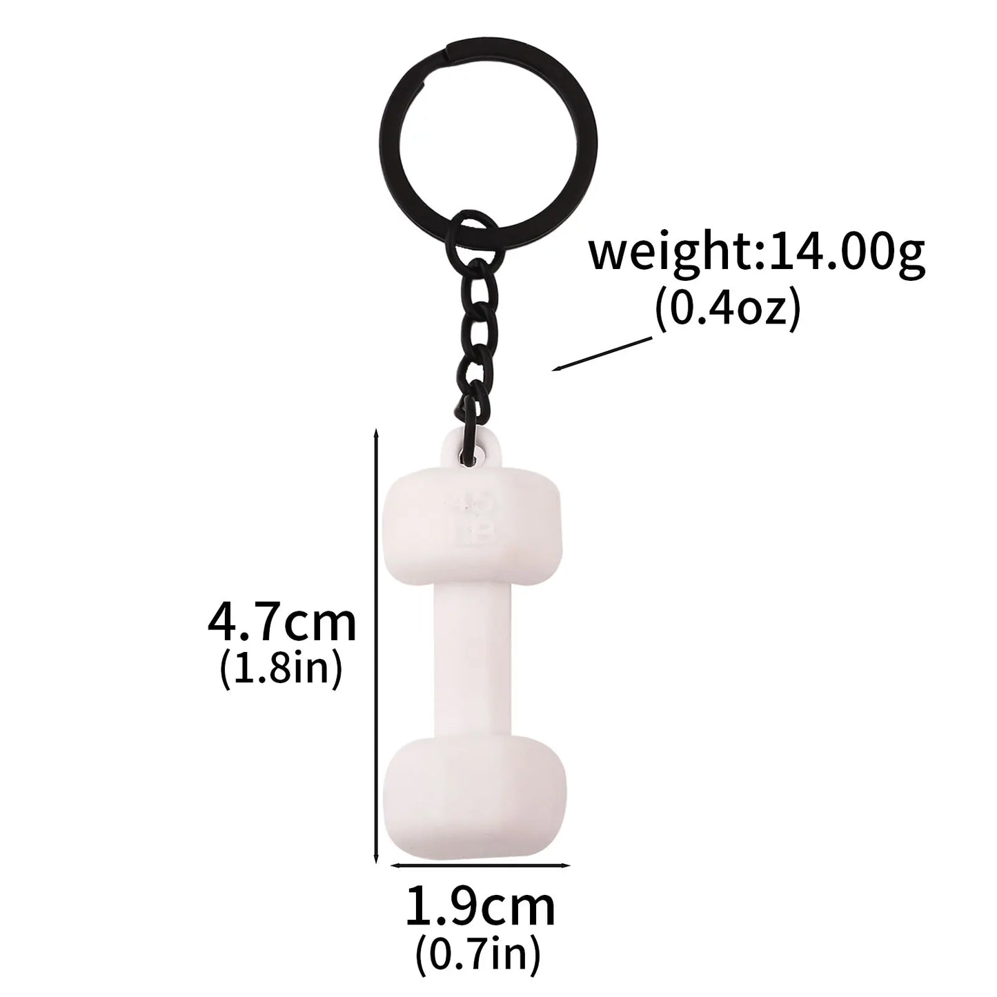 Chaveiro de Barra e Halter Fitness 2025 – Modelo Soft DIY